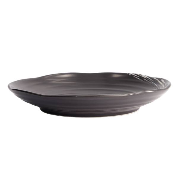 TDS, Plate, Black Maru, Ø 21.6x2.7cm, Item No. 7486