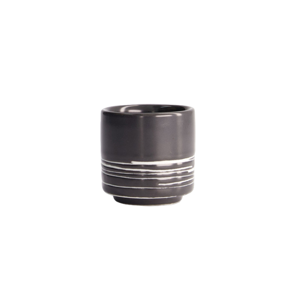 TDS, Sake cup, Black Maru, Ø 4.5x5cm 50ml, Item No. 7492