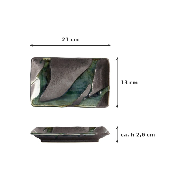 TDS, Plate, Shared Dining, 21x13 cm, Item No. 7677
