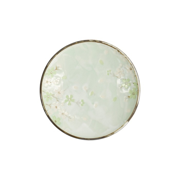 Teller Green Cosmos, Steinzeug, Ø 19,5 cm, Art.-Nr. 7801