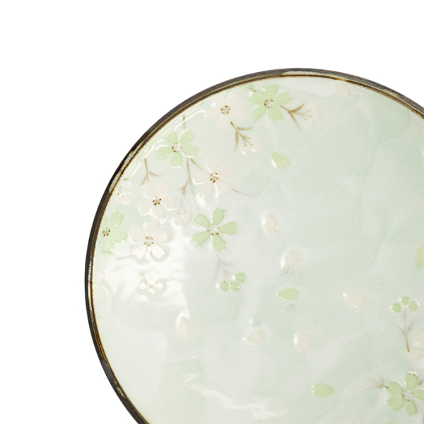 TDS, Plate, Green Cosmos, Ø 19.5cmx3cm, Item No. 7801