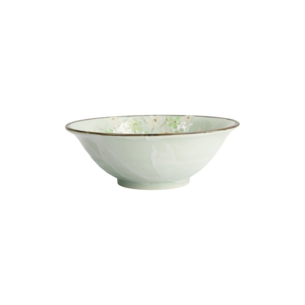 Noodle Bowl Green Cosmos Green, Stoneware, 750 ml, Item No. 7810