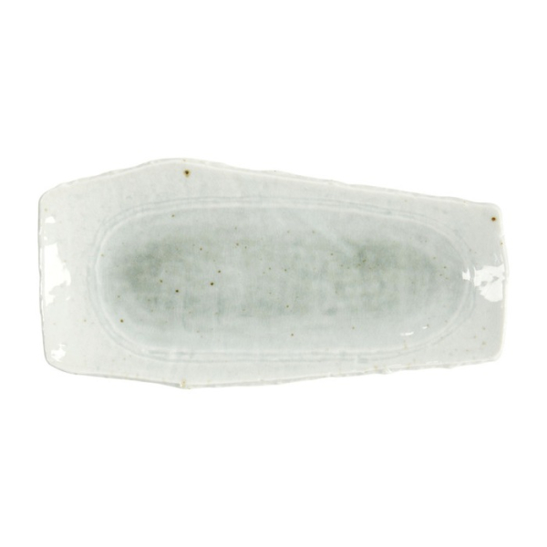 Servierplatte Mino Craft Weiß/Grün, Steinzeug, 32,4 × 16 cm, Art.-Nr. 7850