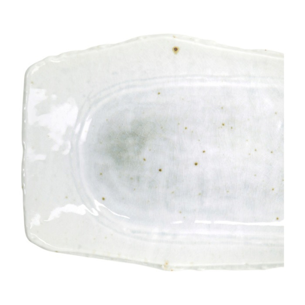 Servierplatte Mino Craft Weiß/Grün, Steinzeug, 32,4 × 16 cm, Art.-Nr. 7850