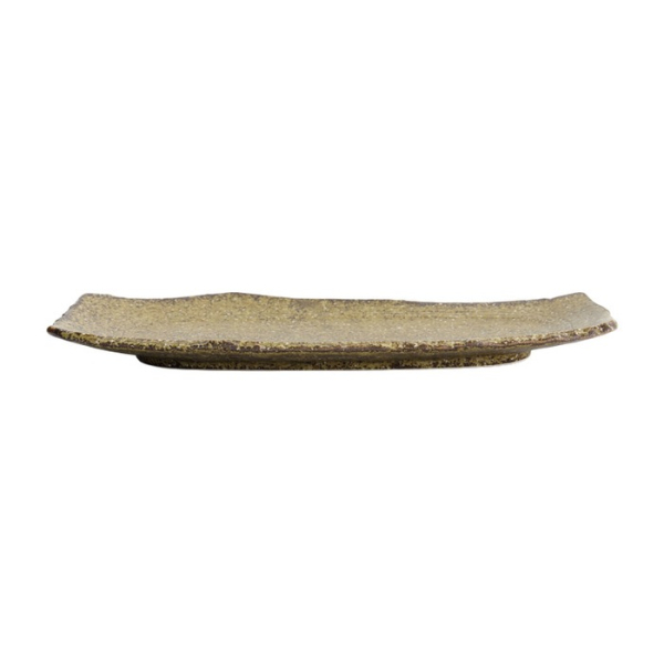 Serving Plate Mino Craft Brown, Stoneware, 32.4 × 16 cm, Item No. 7851