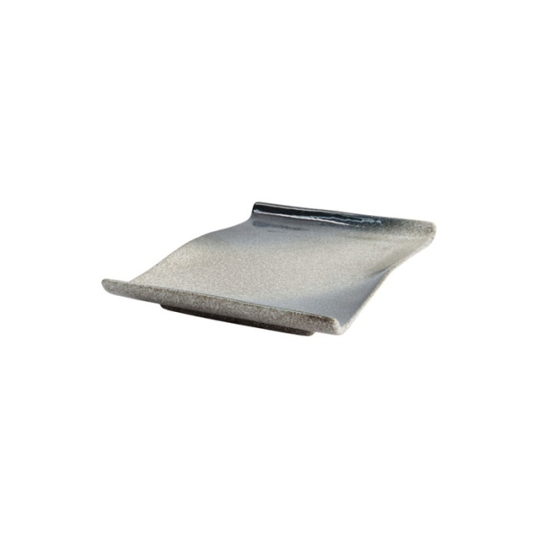 Sushi Plate Tajimi Blue, Grey, White, Stoneware, 21.7 × 15 × 2.5 cm, Item No. 7999