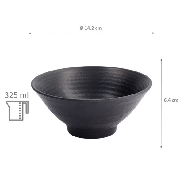 TDS, Bowl, Melamine, Ø 14.2x6.35cm, 325ml, Item No. 8024