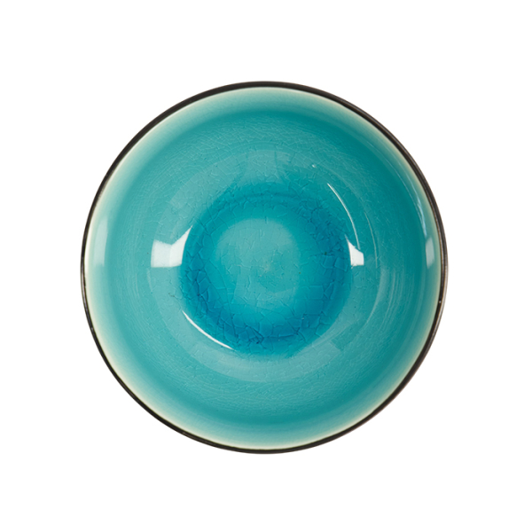 TDS,  Schale, Glasige Schale, Türkis, Ø 13 x 7,5cm 360ml Art.-Nr. 8170