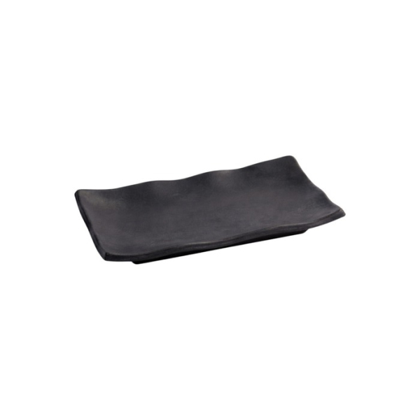 Serving Platter Zen Black, Melamine, 22.5 × 15 × 2.3 cm, Item No. 8554
