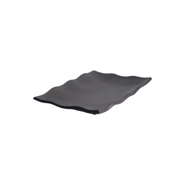 Serving Platter Zen Black, Melamine, 22.5 × 15 × 2.3 cm, Item No. 8554