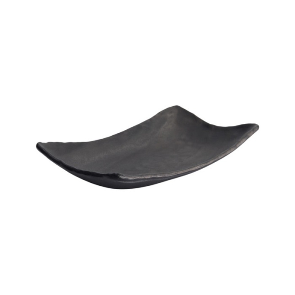 Sushi-Platte Zen Schwarz, Melamin, 26,4 × 16,5 × 4,5 cm, Art.-Nr. 8557