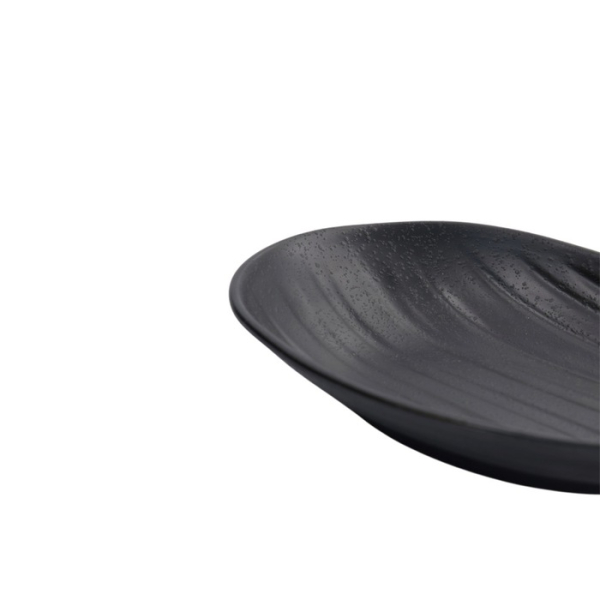 Sushi-Platte Zen Schwarz, Melamin, 23 × 14,5 × 3,5 cm, Art.-Nr. 8559