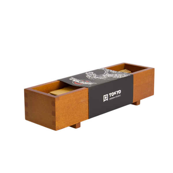 TDS, Sushi Form für Oshizushi mit Bambusmatte und Reis-Spatel, Kitchenware, 26,5 x 6,5 x 7,8 cm, Holz, Art.-Nr.: 8887