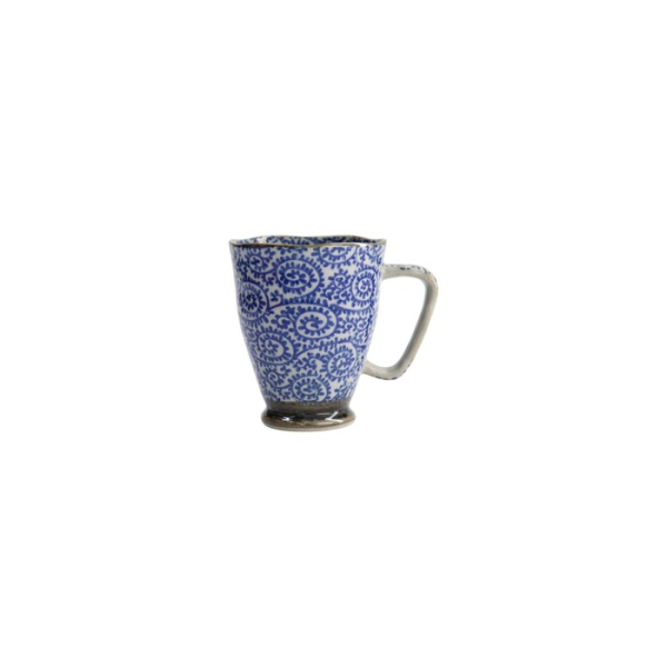 Mug Karakusa Blue, Stoneware, 400 ml, Item No. 8895