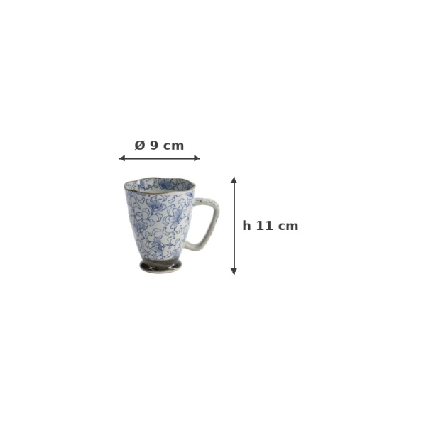 Tasse Botan Blau, Steinzeug, 400 ml, Art.-Nr. 8896