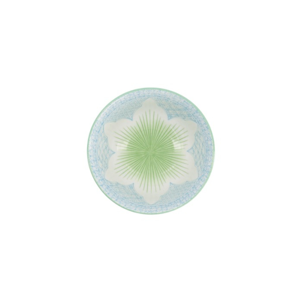 Rice Bowl Lily Flower Oriental HB Mixed Bowls Hell Blue, Porcelain, 550 ml, Item No. 8967