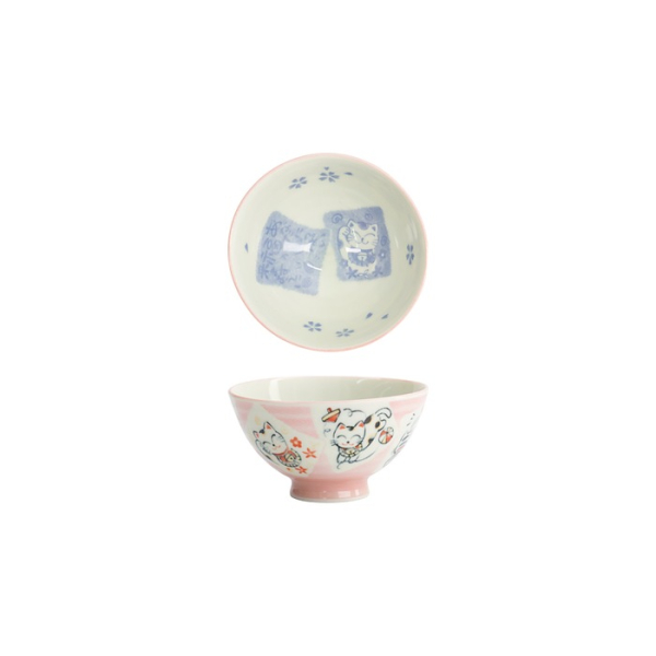 Bowl Kawaii Katze Neko Pink, Porcelain, 300 ml
