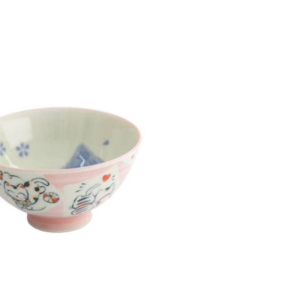Bowl Kawaii Katze Neko Pink, Porcelain, 300 ml, Item No. 14973