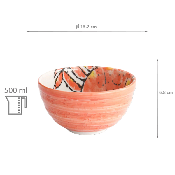 TDS, Bowl, Seafood, Ø 13.2 x 6.8 cm, 500 ml, Crab, Red- Item No. 15483