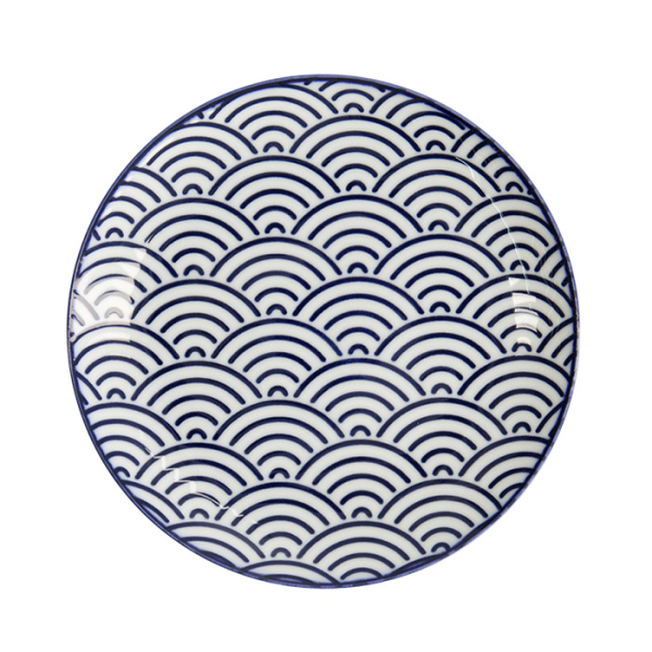 TDS, Teller, Nippon Blue, Waves, Ø 16 x 2 cm - Art Nr. 16018