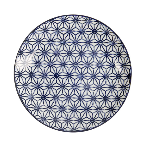 TDS, Teller, Nippon Blue, Stars, Ø 20,6 x 2,2 cm - Art Nr. 16023