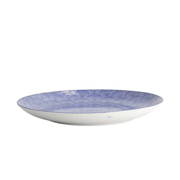 TDS, Plate, Nippon Blue, Dots, Ø 25.7 x 3 cm - Item No. 16025