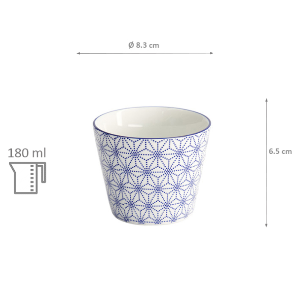 TDS, Teebecher, Nippon Blue, Stars, Ø 8,3 x 6,5 cm 180 ml - Art Nr. 16038