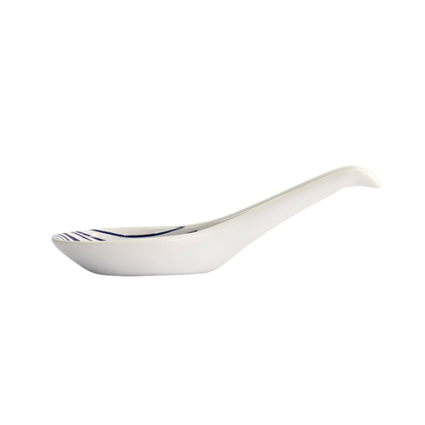 TDS, Soup Spoon, Nippon Blue, Lines, 13.8cm - Item No. 16163