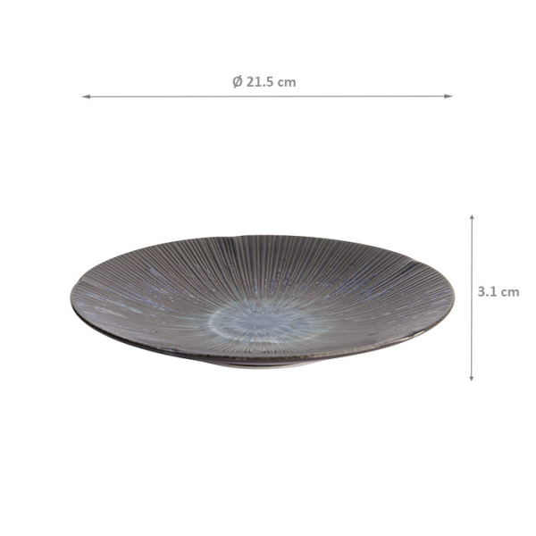 TDS, Plate, Sky Blue, Ø 22,5 cm, Item No. 16388