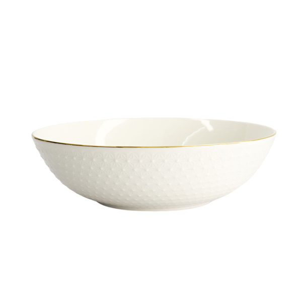 TDS, Bowl, Nippon White, Stars, Ø 23 x 6.5 cm 1300 ml- Item No. 16454