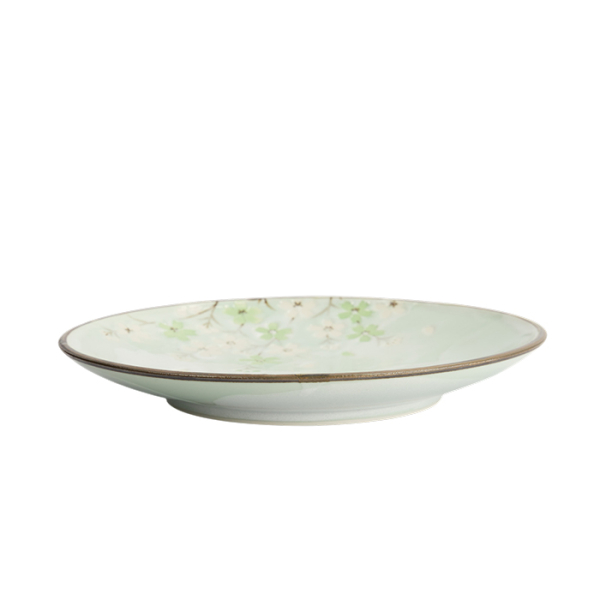 TDS, Plate, Green Cosmos, Ø 22.5x3cm, Item No. 16509