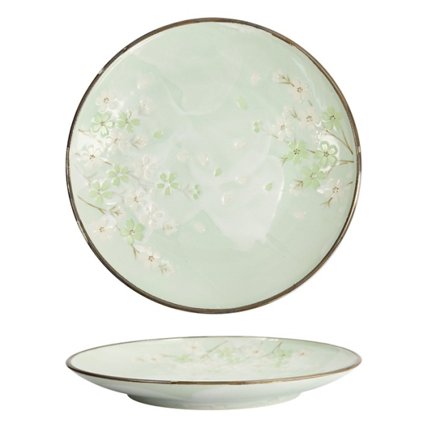 Teller Green Cosmos, Steinzeug, &Oslash; 28,5 cm