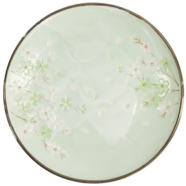Teller Green Cosmos, Steinzeug, Ø 28,5 cm, Art.-Nr. 16510