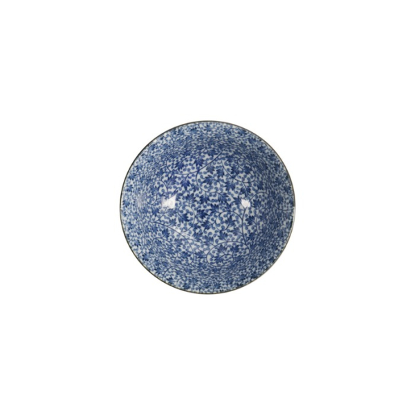 Rice Bowl Hana Blue Mixed Bowls Karakusa, Porcelain, 550 ml, Item No. 16522
