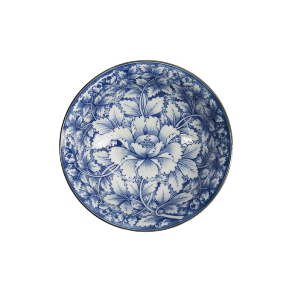 Ramenschale Hana Blue Mixed Bowls Dami Botan, Porzellan, 1,2 l, Art.-Nr. 16538