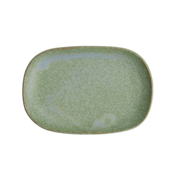 Sushi-Platte Vert Sauge Grün, Steinzeug, 19 × 13 cm, Art.-Nr. 16658