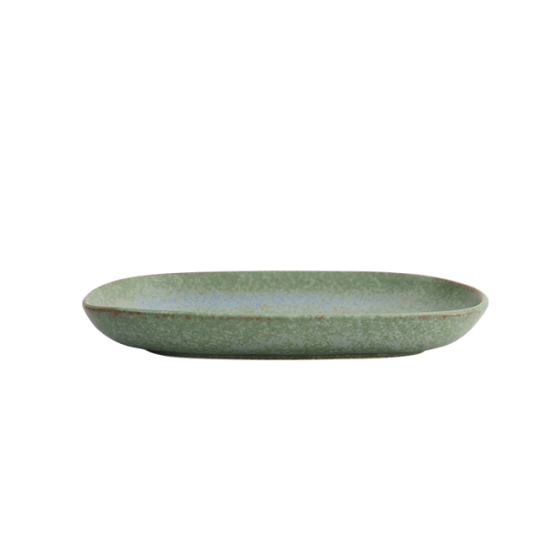 Sushi-Platte Vert Sauge Grün, Steinzeug, 19 × 13 cm, Art.-Nr. 16658