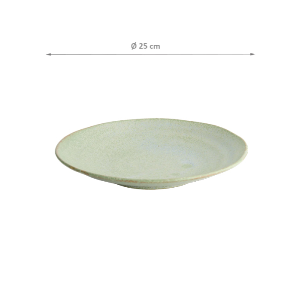 TDS, Plate, Vert Sauge, Ø 25 cm, Item No. 16659