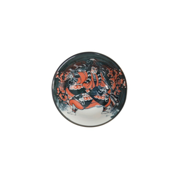 Rice Bowl Asakusa Kabuki White, Red, Black, Porcelain, Ø 14.8 cm, 550 ml, Item No. 16856