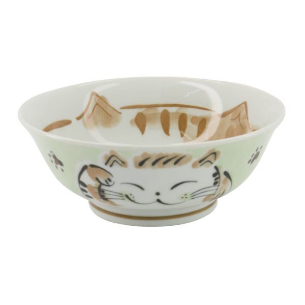 TDS, Reis Schale, Fuku Cat Neko, Kawaii, Grün, Ø 20,3x8cm, 1000ml  -Art Nr: 16905