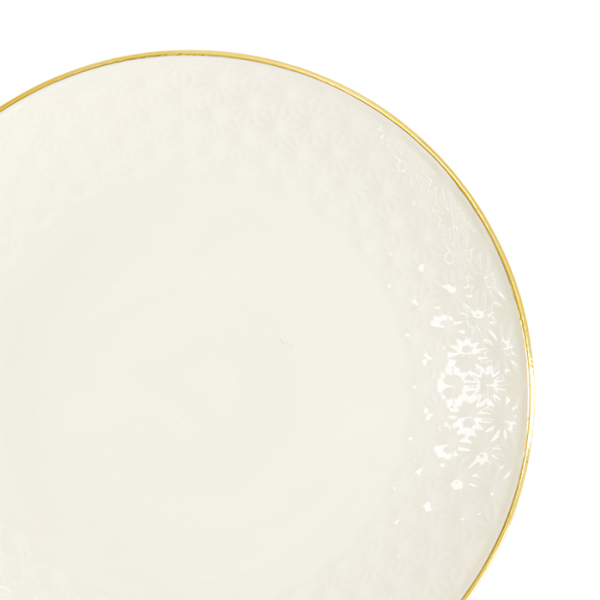 TDS, Plate, Nippon White, Stars, Ø 15 x 2 cm - Item No. 16963