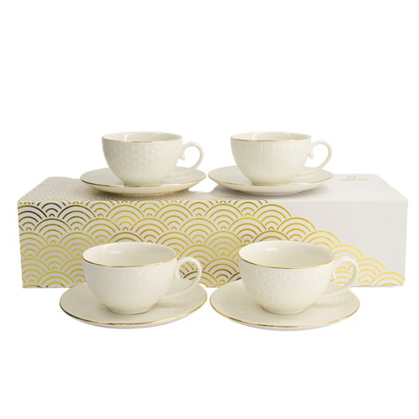 Nippon White 4 Tassen Set mit Untertassen bei Tokyo Design Studio (Bild 12 von 14)