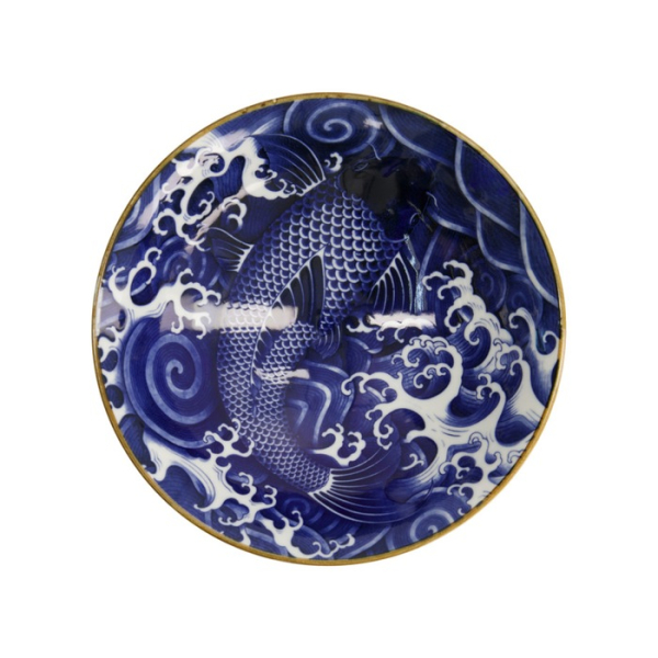 Schale Japonism Carp Blau, Porzellan, 1,6 L, Art.-Nr. 17108