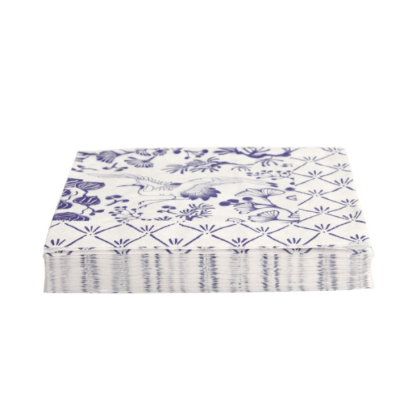 Napkins Flora Japonica Blue/White, 20 pcs, Paper, 33 × 33 cm, Item No. 17278