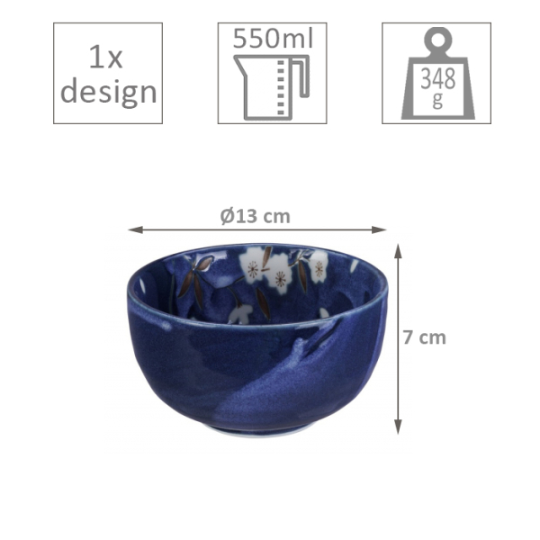 Blue Sakura 4 Bowls Set at Tokyo Design Studio (picture 5 of 5)