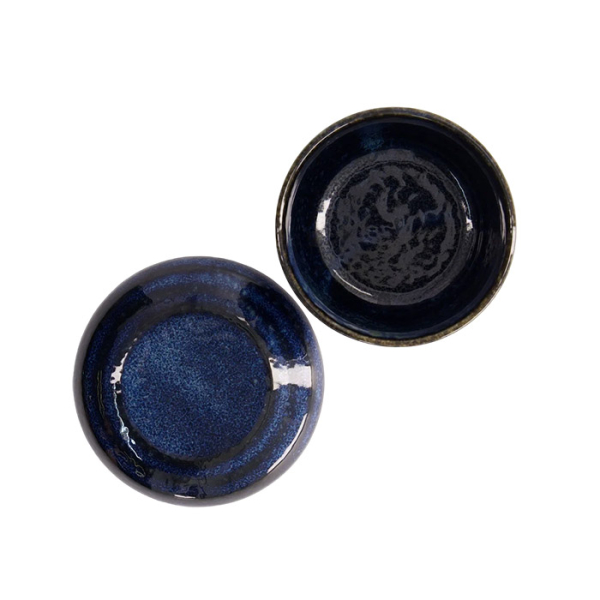 TDS, Teacup (Chawanmushi Cup), Cobalt Blue, 7.6x6.8 cm (200 ml), Item No. 17402