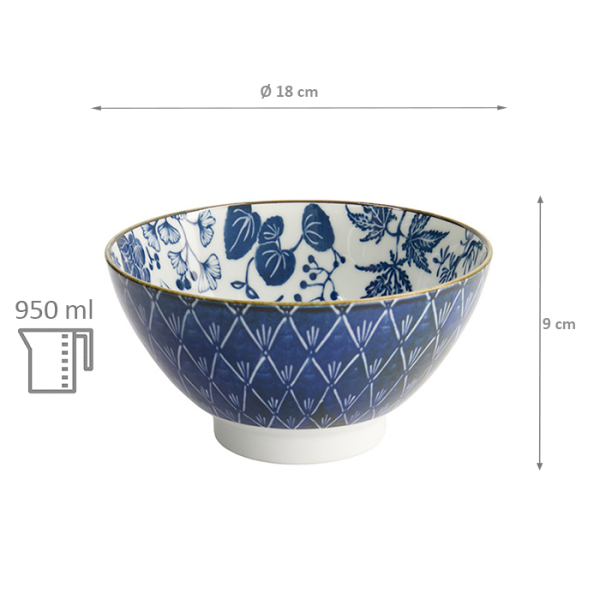 TDS, Bowl, Flora Japonica, Crane , Ø 17.8 x 9 cm - Item No: 17592