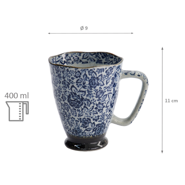 TDS, Tasse, English Rose, Ø 9 x 11 cm, 400 ml, Art.-Nr. 17723
