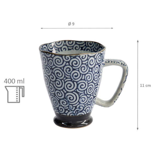 TDS, Tasse, Circle, Ø 9 x 11 cm, 400 ml, Art.-Nr. 17725