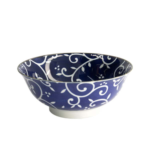 TDS, Ramen Schale, Tokyo Blue, Mixed Bowls, Karakusa, Ø 21 x 8,5 cm 1300 ml- Art Nr. 17754